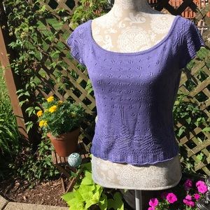 NWOT Laundry by Shelli Segal crop sweater size L